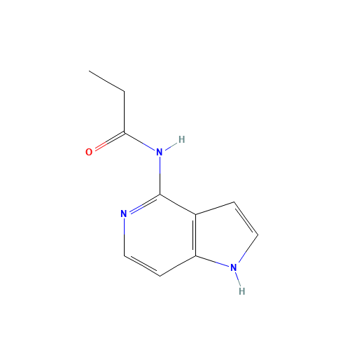 N-(1H-pyrrolo[3,2-c]pyridin-4-yl)propanamide (CAS: 1415124-84-3) - Chemical Structure and Molecular Formula 