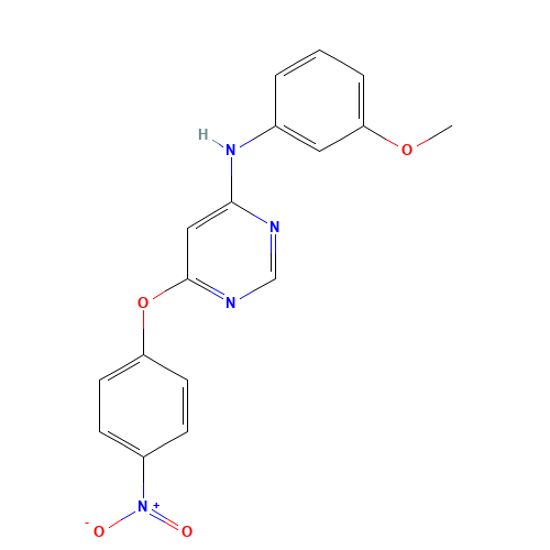 N-(3-methoxyphenyl)-6-(4-nitrophenoxy)pyrimidin-4-amine (CAS: 853298-72-3) - Related Chemical Product