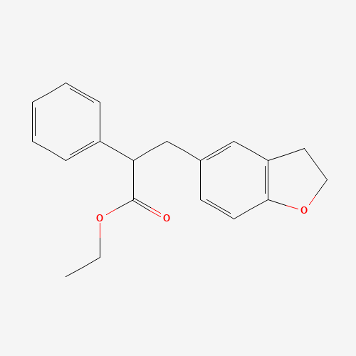 ethyl 3-(2,3-dihydro-1-benzofuran-5-yl)-2-phenylpropanoate (CAS: 196598-27-3) - Related Chemical Product