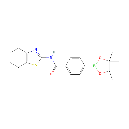 N-(4,5,6,7-tetrahydro-1,3-benzothiazol-2-yl)-4-(4,4,5,5-tetramethyl-1,3,2-dioxaborolan-2-yl)benzamide (CAS: 1419221-31-0) - Related Chemical Product