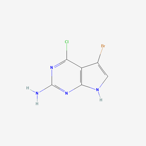 5-bromo-4-chloro-7H-pyrrolo[2,3-d]pyrimidin-2-amine (CAS: 873792-87-1) - Related Chemical Product