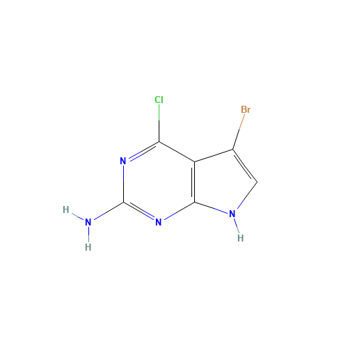 5-bromo-4-chloro-7H-pyrrolo[2,3-d]pyrimidin-2-amine (CAS: 873792-87-1) - Related Chemical Product