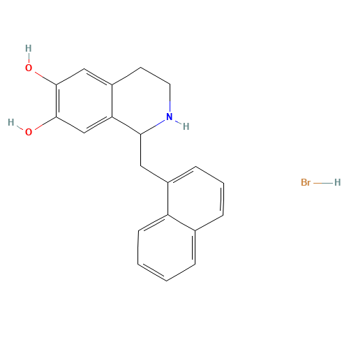 1-(naphthalen-1-ylmethyl)-1,2,3,4-tetrahydroisoquinoline-6,7-diol;hydrobromide (CAS: 132836-42-1) - Related Chemical Product