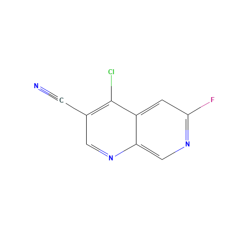 4-chloro-6-fluoro-1,7-naphthyridine-3-carbonitrile (CAS: 305371-18-0) - Related Chemical Product