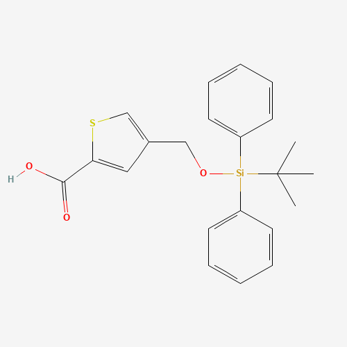 4-[[tert-butyl(diphenyl)silyl]oxymethyl]thiophene-2-carboxylic acid (CAS: 878744-10-6) - Related Chemical Product