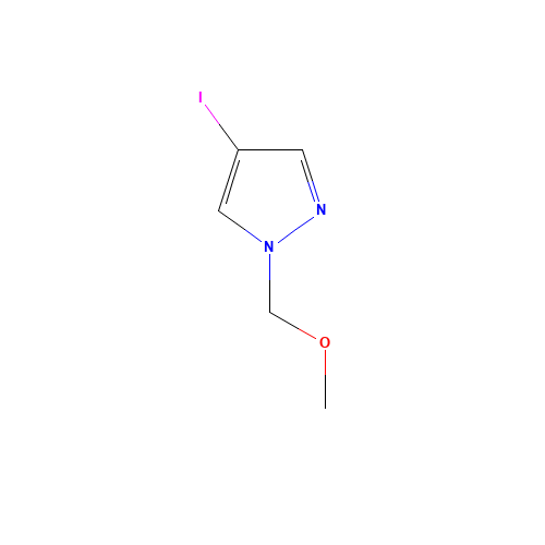 4-iodo-1-(methoxymethyl)pyrazole (CAS: 145243-92-1) - Chemical Structure and Molecular Formula 