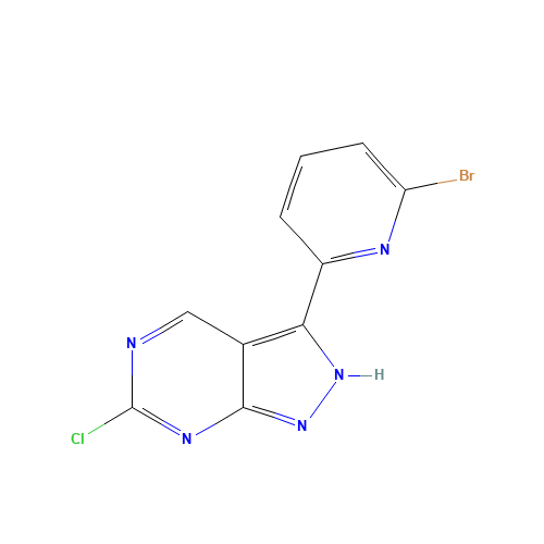 3-(6-bromopyridin-2-yl)-6-chloro-2H-pyrazolo[3,4-d]pyrimidine (CAS: 1386399-06-9) - Related Chemical Product