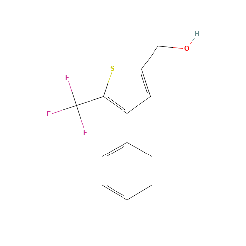 [4-phenyl-5-(trifluoromethyl)thiophen-2-yl]methanol (CAS: 256488-46-7) - Related Chemical Product