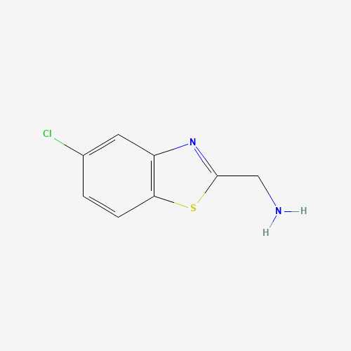 (5-chloro-1,3-benzothiazol-2-yl)methanamine (CAS: 933738-03-5) - Chemical Structure and Molecular Formula 