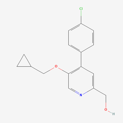 [4-(4-chlorophenyl)-5-(cyclopropylmethoxy)pyridin-2-yl]methanol (CAS: 1364677-06-4) - Related Chemical Product
