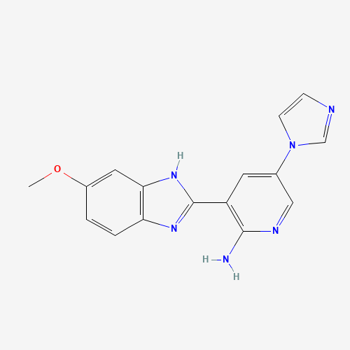 5-imidazol-1-yl-3-(6-methoxy-1H-benzimidazol-2-yl)pyridin-2-amine (CAS: 1261221-65-1) - Related Chemical Product