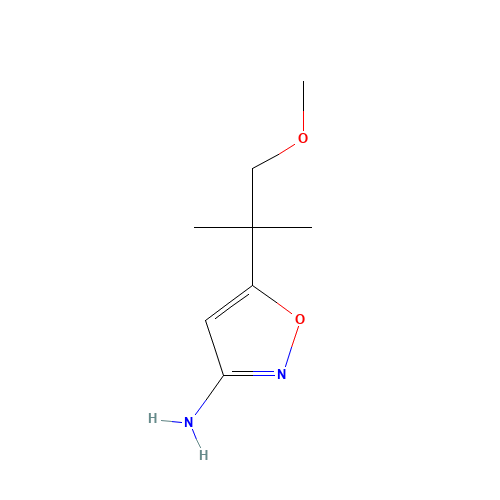 5-(1-methoxy-2-methylpropan-2-yl)-1,2-oxazol-3-amine (CAS: 93509-70-7) - Related Chemical Product