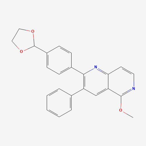 2-[4-(1,3-dioxolan-2-yl)phenyl]-5-methoxy-3-phenyl-1,6-naphthyridine (CAS: 893423-65-9) - Related Chemical Product