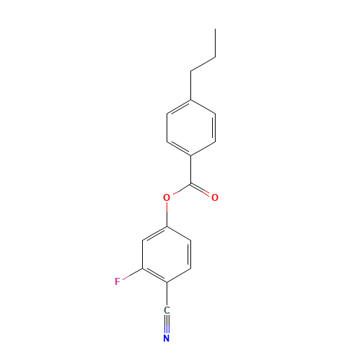 (4-cyano-3-fluorophenyl) 4-propylbenzoate (CAS: 86776-51-4) - Related Chemical Product