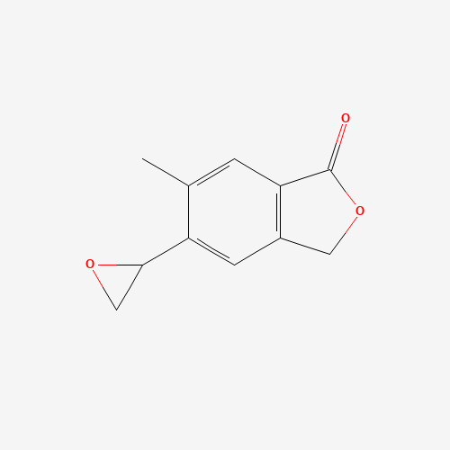 6-methyl-5-(oxiran-2-yl)-3H-2-benzofuran-1-one (CAS: 1255206-96-2) - Chemical Structure and Molecular Formula 