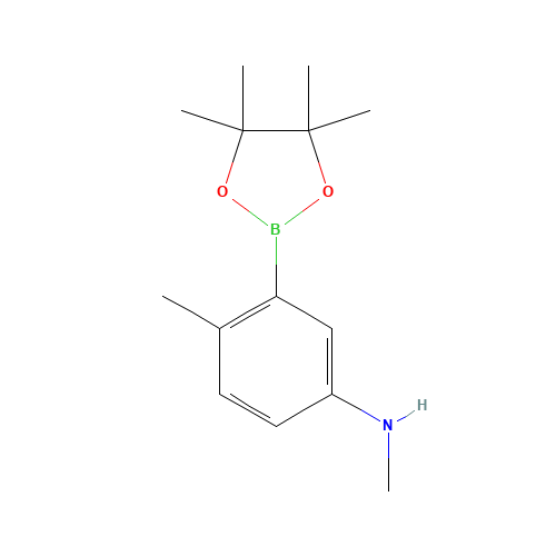 N,4-dimethyl-3-(4,4,5,5-tetramethyl-1,3,2-dioxaborolan-2-yl)aniline (CAS: 877064-96-5) - Related Chemical Product