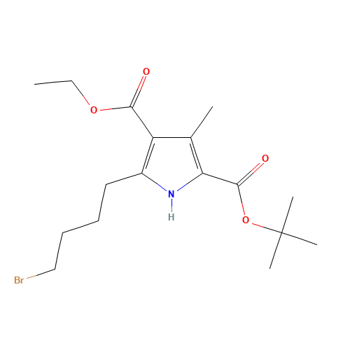 2-O-tert-butyl 4-O-ethyl 5-(4-bromobutyl)-3-methyl-1H-pyrrole-2,4-dicarboxylate (CAS: 1082990-51-9) - Related Chemical Product