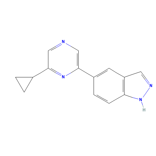 5-(6-cyclopropylpyrazin-2-yl)-1H-indazole (CAS: 1380918-23-9) - Related Chemical Product