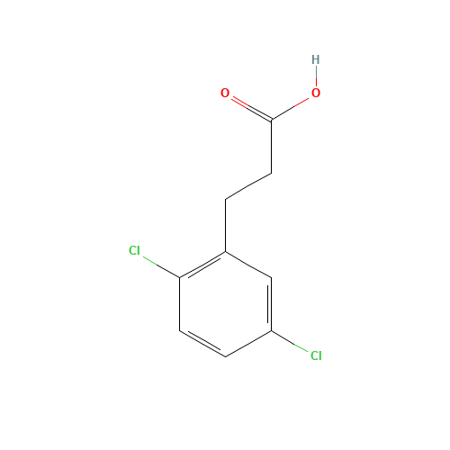 3-(2,5-dichlorophenyl)propanoic acid (CAS: 68034-76-4) - Chemical Structure and Molecular Formula 