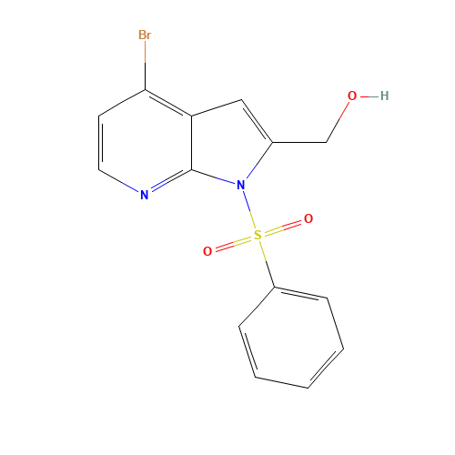 [1-(benzenesulfonyl)-4-bromopyrrolo[2,3-b]pyridin-2-yl]methanol (CAS: 1014613-32-1) - Related Chemical Product
