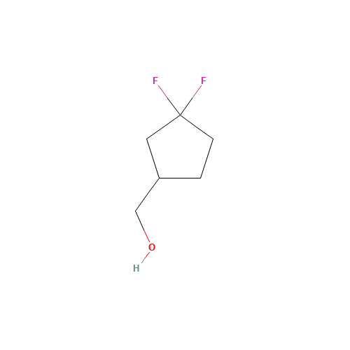 (3,3-difluorocyclopentyl)methanol (CAS: 883731-63-3) - Chemical Structure and Molecular Formula 