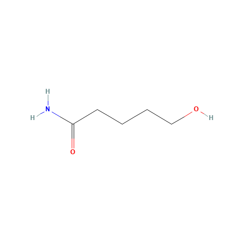 5-hydroxypentanamide (CAS: 29686-12-2) - Chemical Structure and Molecular Formula 