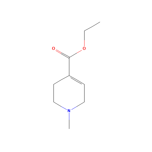 ethyl 1-methyl-3,6-dihydro-2H-pyridine-4-carboxylate (CAS: 40175-06-2) - Chemical Structure and Molecular Formula 