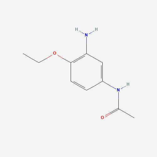N-(3-amino-4-ethoxyphenyl)acetamide (CAS: 17026-81-2) - Chemical Structure and Molecular Formula 