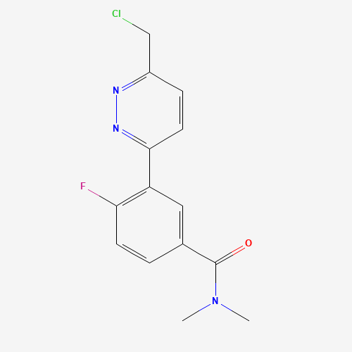 3-[6-(chloromethyl)pyridazin-3-yl]-4-fluoro-N,N-dimethylbenzamide (CAS: 1405128-22-4) - Related Chemical Product