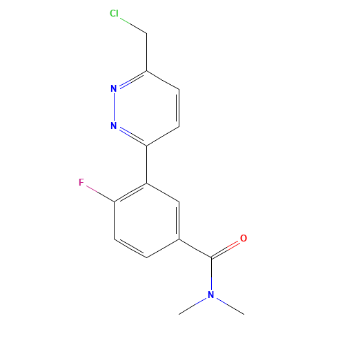 3-[6-(chloromethyl)pyridazin-3-yl]-4-fluoro-N,N-dimethylbenzamide (CAS: 1405128-22-4) - Related Chemical Product