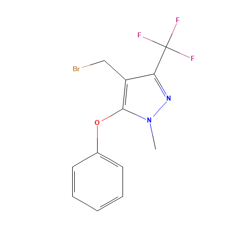 4-(bromomethyl)-1-methyl-5-phenoxy-3-(trifluoromethyl)pyrazole (CAS: 912569-72-3) - Related Chemical Product