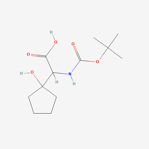 2-(1-hydroxycyclopentyl)-2-[(2-methylpropan-2-yl)oxycarbonylamino]acetic acid (CAS: 105871-45-2) - Related Chemical Product