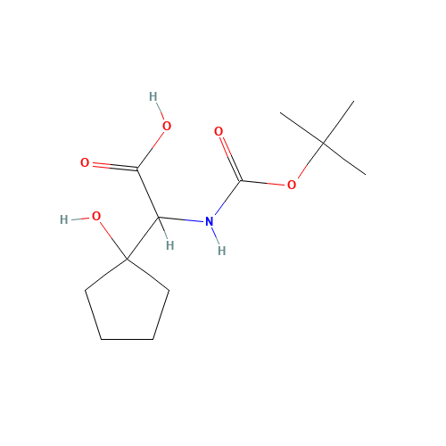 2-(1-hydroxycyclopentyl)-2-[(2-methylpropan-2-yl)oxycarbonylamino]acetic acid (CAS: 105871-45-2) - Related Chemical Product