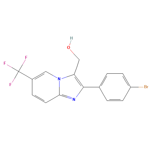 [2-(4-bromophenyl)-6-(trifluoromethyl)imidazo[1,2-a]pyridin-3-yl]methanol (CAS: 1216488-91-3) - Related Chemical Product