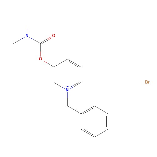 (1-benzylpyridin-1-ium-3-yl) N,N-dimethylcarbamate;bromide (CAS: 587-46-2) - Chemical Structure and Molecular Formula 