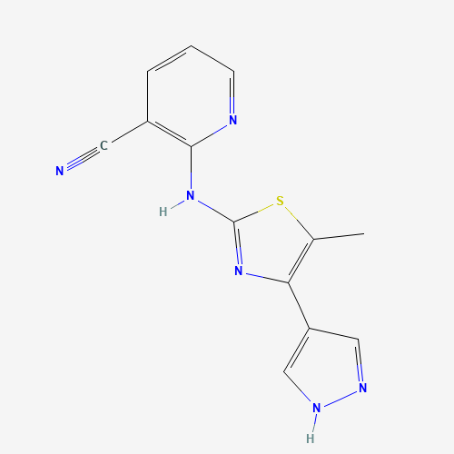 2-[[5-methyl-4-(1H-pyrazol-4-yl)-1,3-thiazol-2-yl]amino]pyridine-3-carbonitrile (CAS: 1235312-50-1) - Related Chemical Product