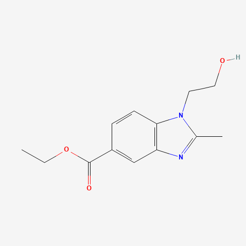 ethyl 1-(2-hydroxyethyl)-2-methylbenzimidazole-5-carboxylate (CAS: 299927-12-1) - Related Chemical Product