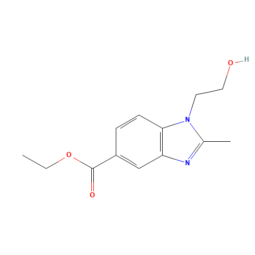 ethyl 1-(2-hydroxyethyl)-2-methylbenzimidazole-5-carboxylate (CAS: 299927-12-1) - Related Chemical Product