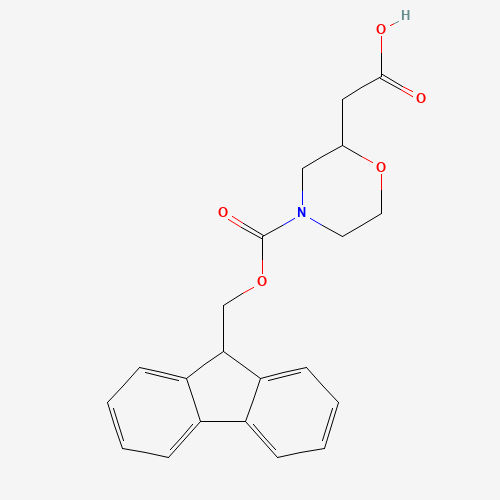 2-[4-(9H-fluoren-9-ylmethoxycarbonyl)morpholin-2-yl]acetic acid (CAS: 885273-97-2) - Related Chemical Product