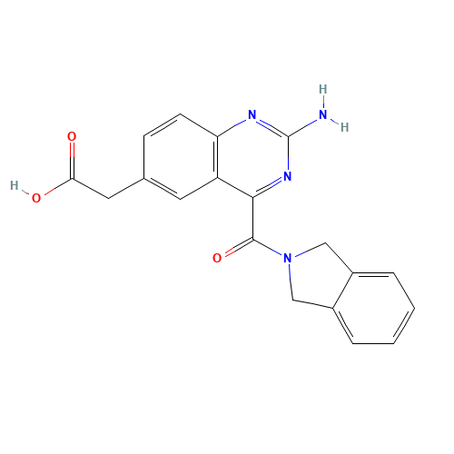 2-[2-amino-4-(1,3-dihydroisoindole-2-carbonyl)quinazolin-6-yl]acetic acid (CAS: 1309088-32-1) - Related Chemical Product