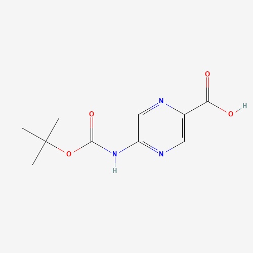 5-[(2-methylpropan-2-yl)oxycarbonylamino]pyrazine-2-carboxylic acid (CAS: 891782-63-1) - Related Chemical Product