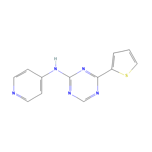 N-pyridin-4-yl-4-thiophen-2-yl-1,3,5-triazin-2-amine (CAS: 333728-77-1) - Related Chemical Product