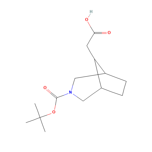 2-[3-[(2-methylpropan-2-yl)oxycarbonyl]-3-azabicyclo[3.2.1]octan-8-yl]acetic acid (CAS: 1250996-75-8) - Related Chemical Product
