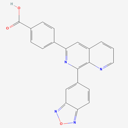 4-[8-(2,1,3-benzoxadiazol-5-yl)-1,7-naphthyridin-6-yl]benzoic acid (CAS: 426268-06-6) - Related Chemical Product