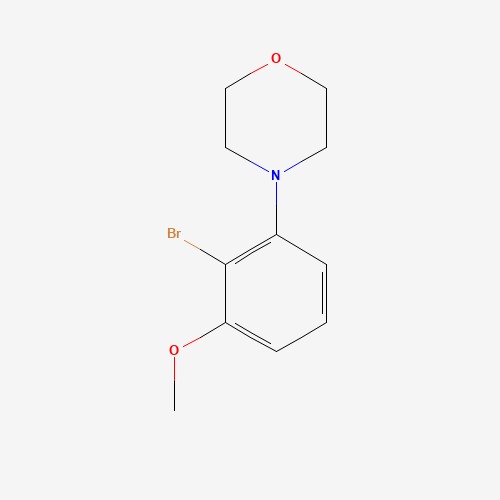 4-(2-bromo-3-methoxyphenyl)morpholine (CAS: 1444745-62-3) - Chemical Structure and Molecular Formula 