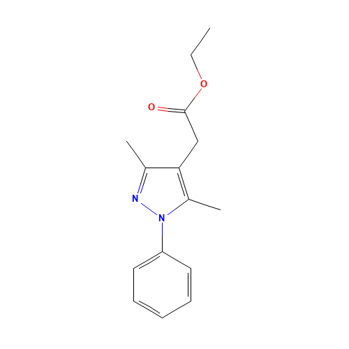 ethyl 2-(3,5-dimethyl-1-phenylpyrazol-4-yl)acetate (CAS: 32710-86-4) - Related Chemical Product