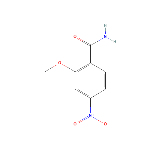 2-methoxy-4-nitrobenzamide (CAS: 62726-03-8) - Chemical Structure and Molecular Formula 