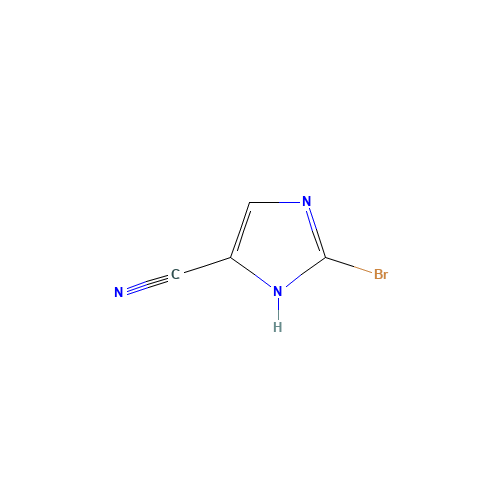 2-bromo-1H-imidazole-5-carbonitrile (CAS: 1067894-55-6) - Chemical Structure and Molecular Formula 