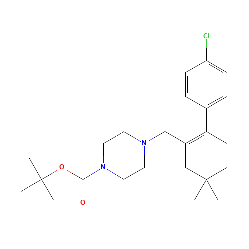 tert-butyl 4-[[2-(4-chlorophenyl)-5,5-dimethylcyclohexen-1-yl]methyl]piperazine-1-carboxylate (CAS: 1228838-28-5) - Related Chemical Product
