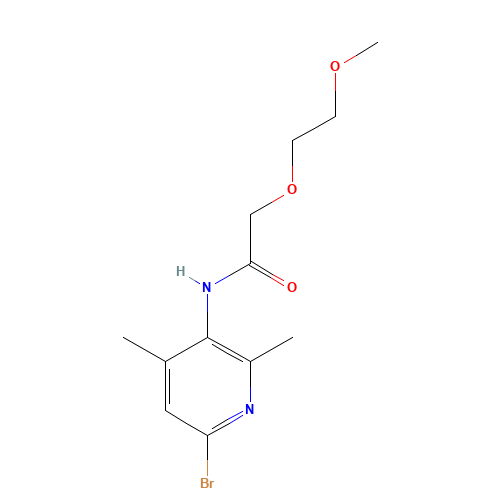 N-(6-bromo-2,4-dimethylpyridin-3-yl)-2-(2-methoxyethoxy)acetamide (CAS: 1093352-39-6) - Related Chemical Product